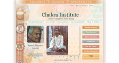 Desktop Screenshot of chakrainstitute.com